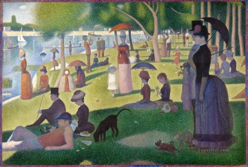  Jatte Obras - Georges Seurat Tarde de domingo en la isla de La Grande Jatte